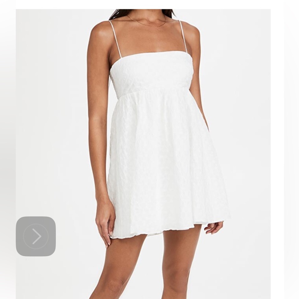 Amanda Uprichard Jojo Dress White Mini Spaghetti Straps XS